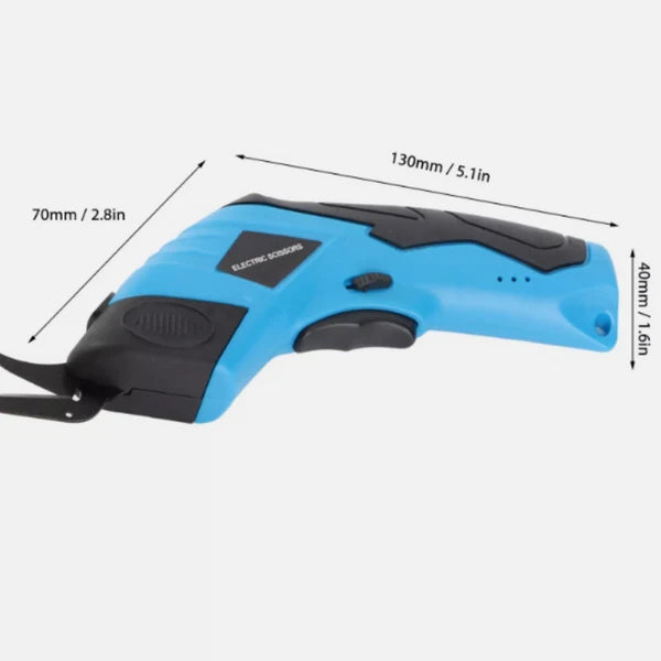 Tijeras eléctricas portátiles para cortar tela con batería de litio recargable
